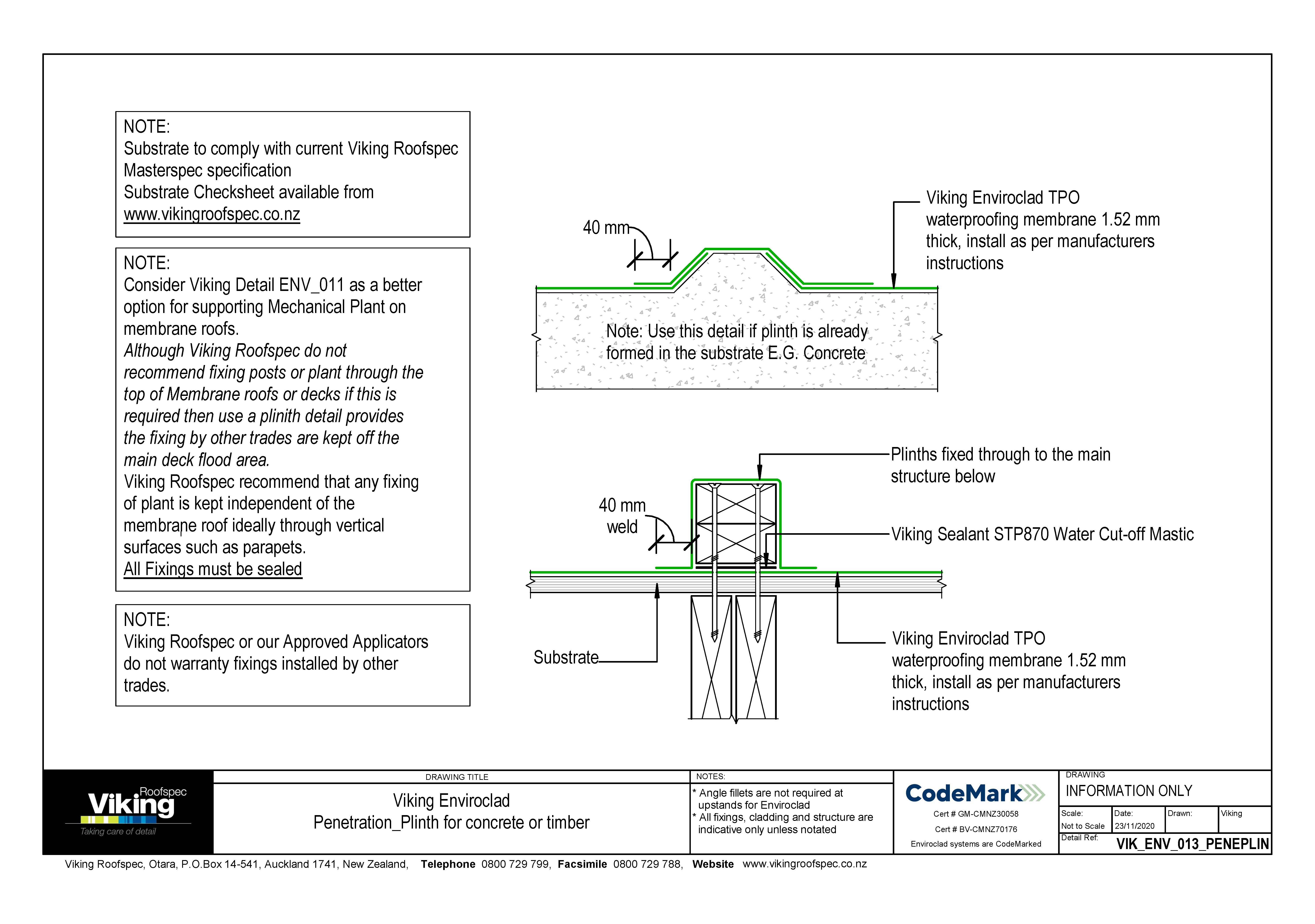 Plinth for Concrete or Timber 013