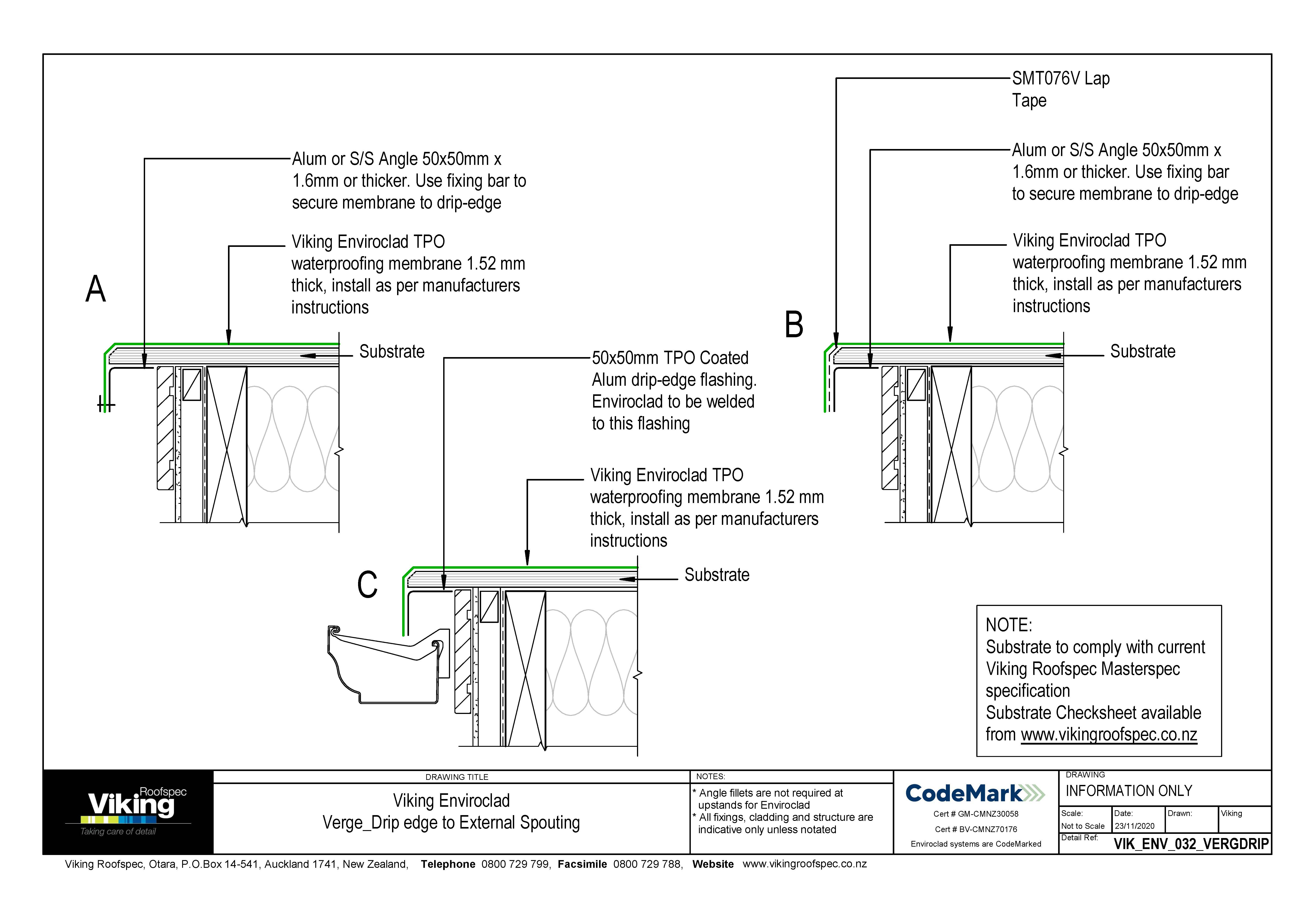 Drip Edge to External Spouting 032