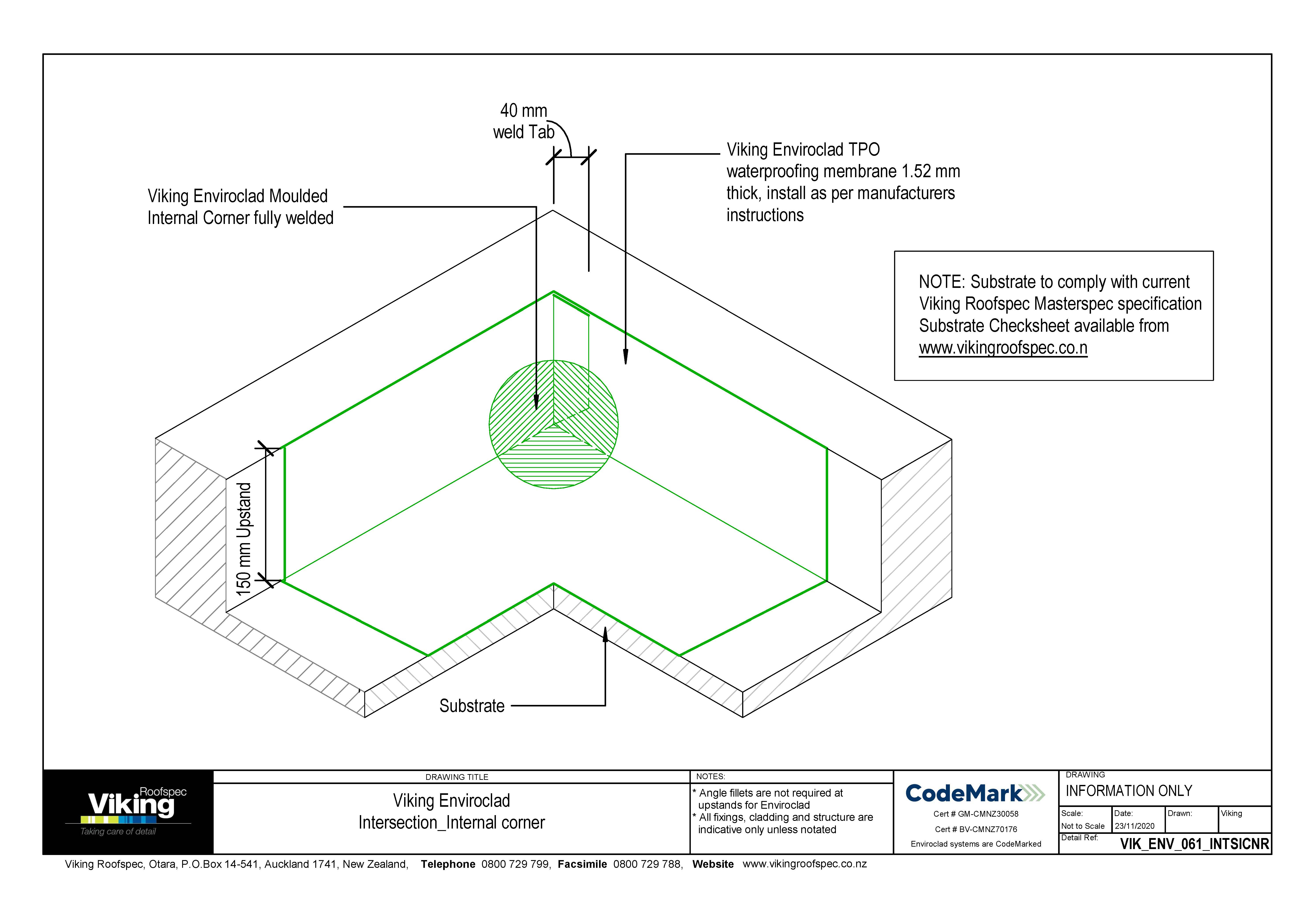 Intersection - Internal Corner 061