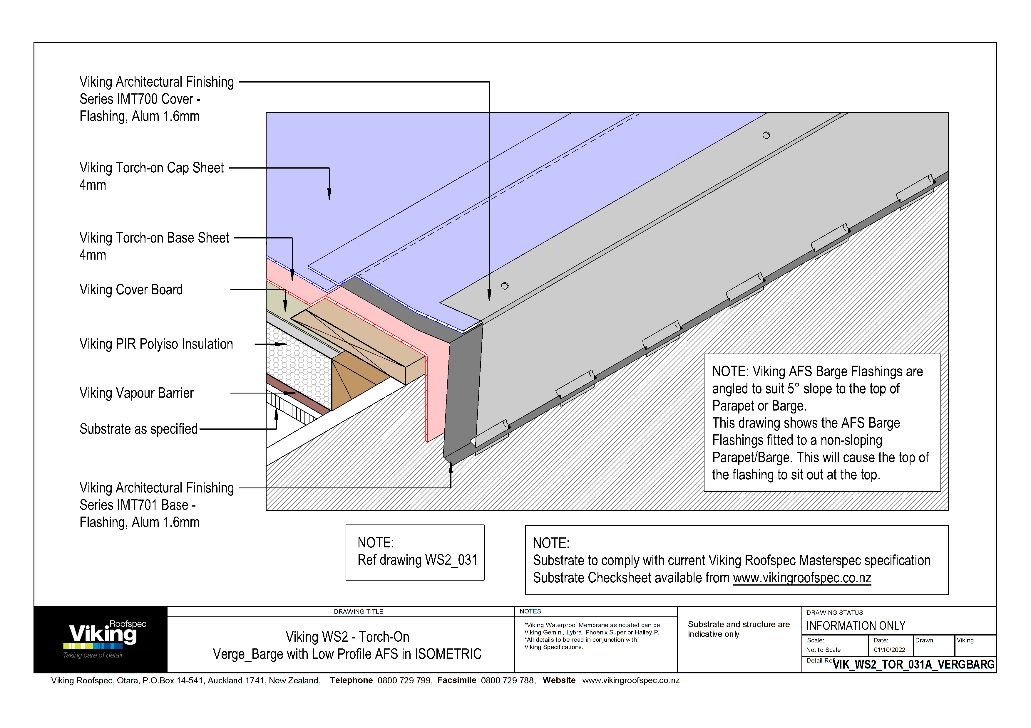 Verge Barge with Low-Profile AFS in Isometric 031a