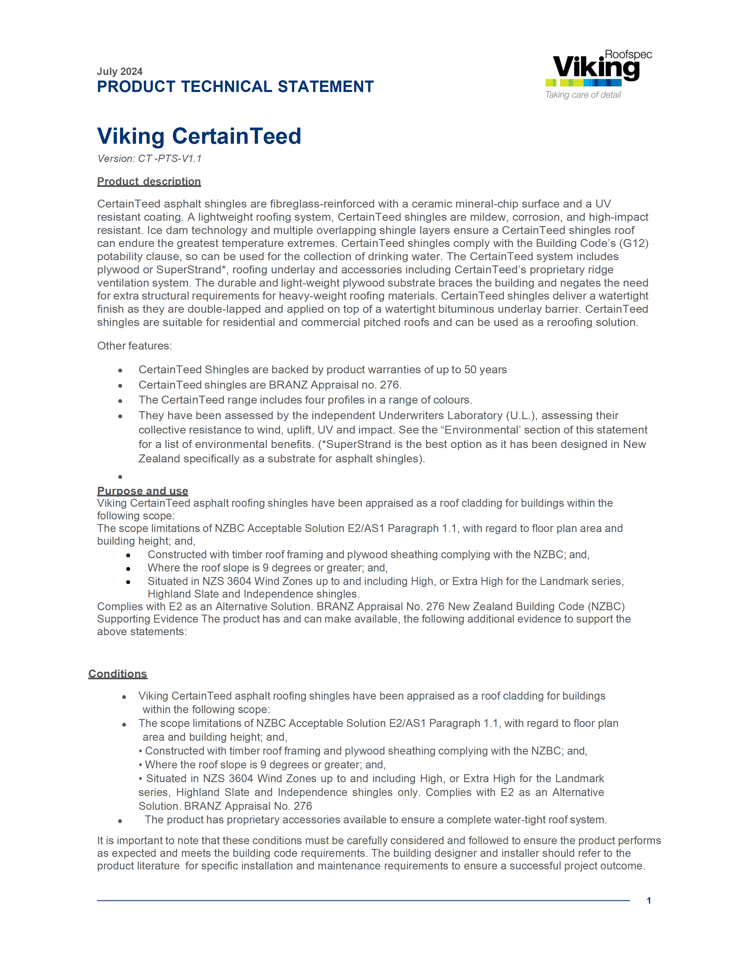Viking CertainTeed PTS