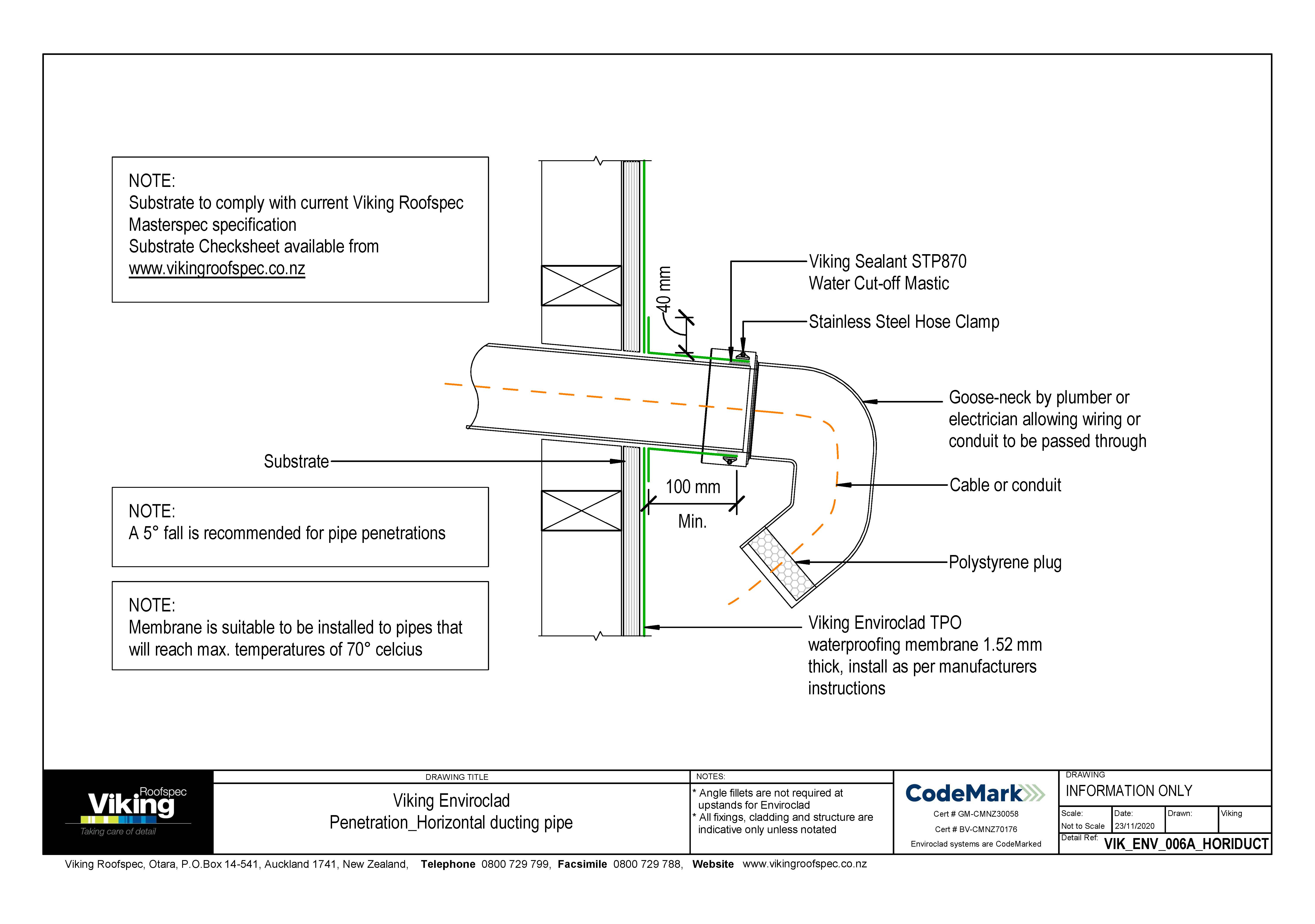Horizontal Ducting Pipe 006a