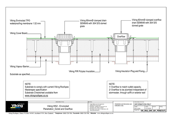 Outlet Overflow Structure Outlet and Overflow 001 | Waterproofing & Roofing Systems