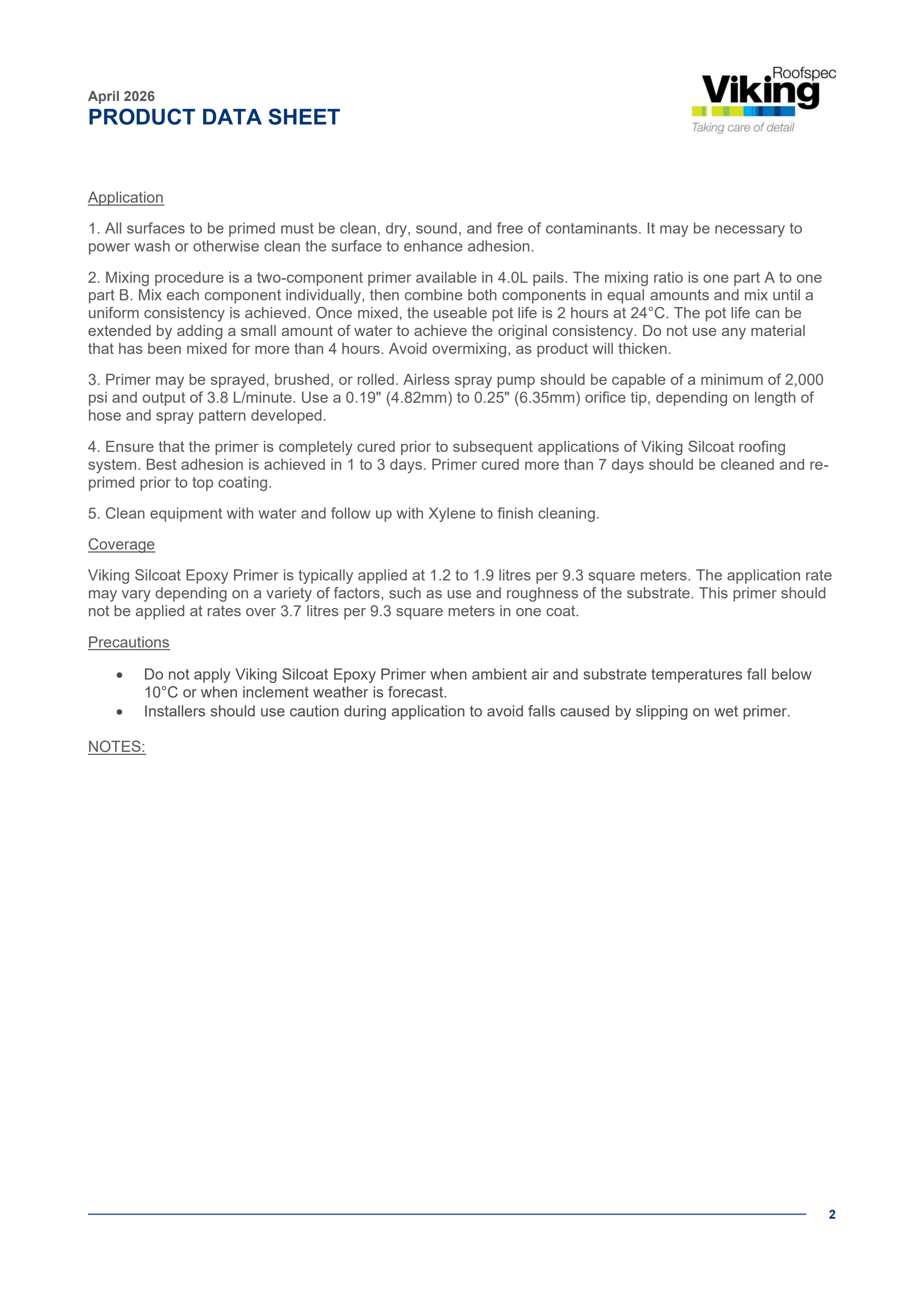 Silcoat Epoxy Primer Kit A+B PDS V1.0