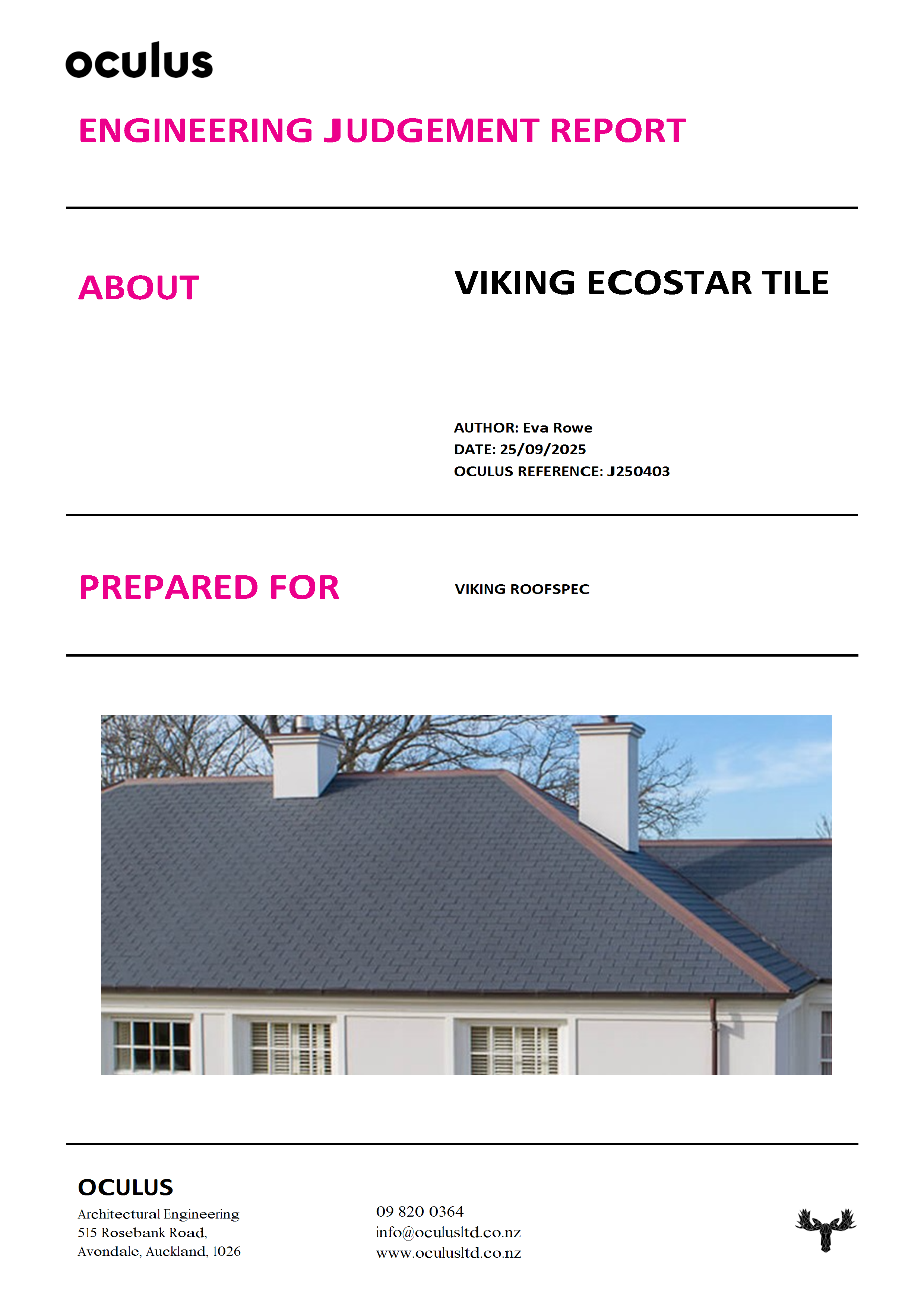 Viking Ecostar Compliance Report Oct 2025