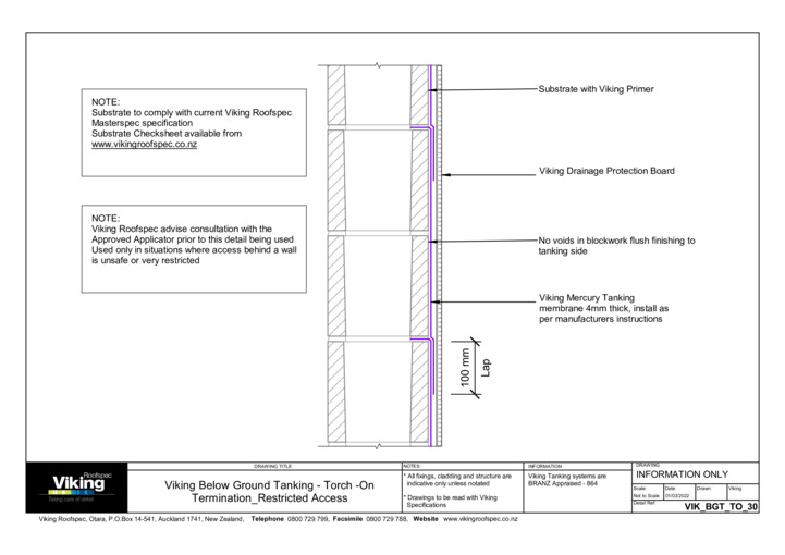 Termination Restricted Access 30