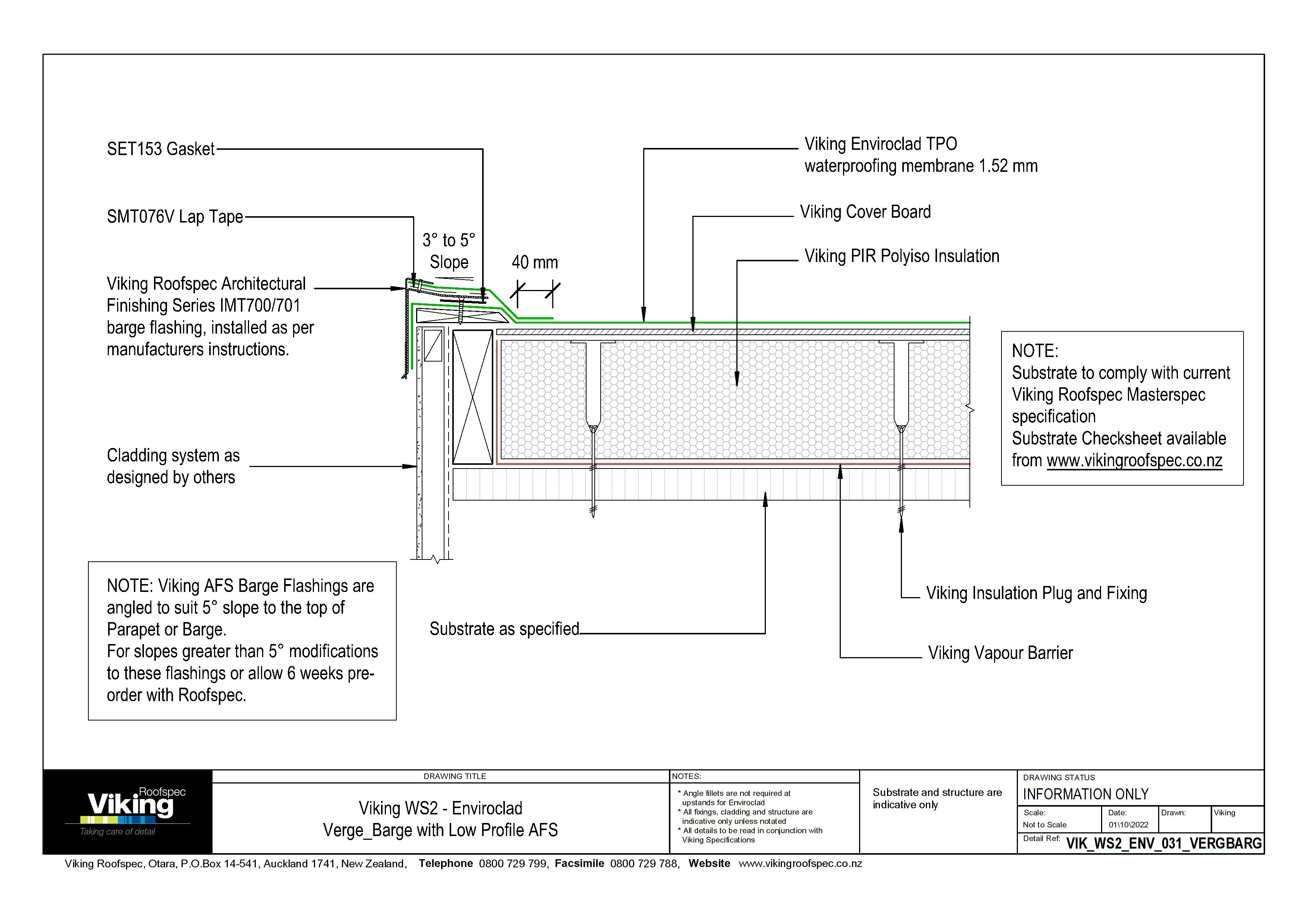 Verge Barge with Low-Profile AFS 031