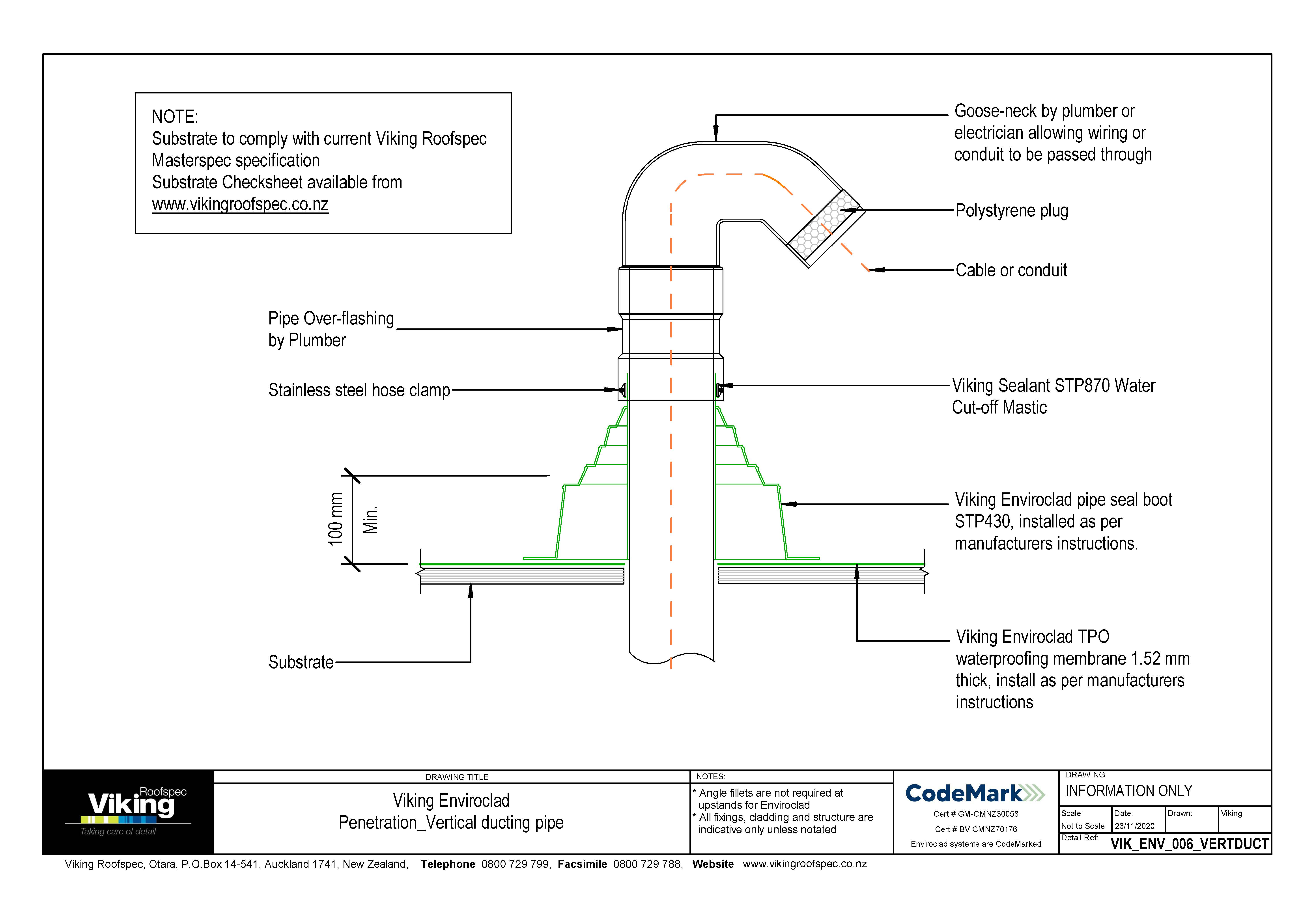 Vertical Ducting Pipe 006