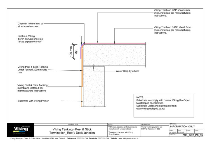 Roof / Deck Junction 35