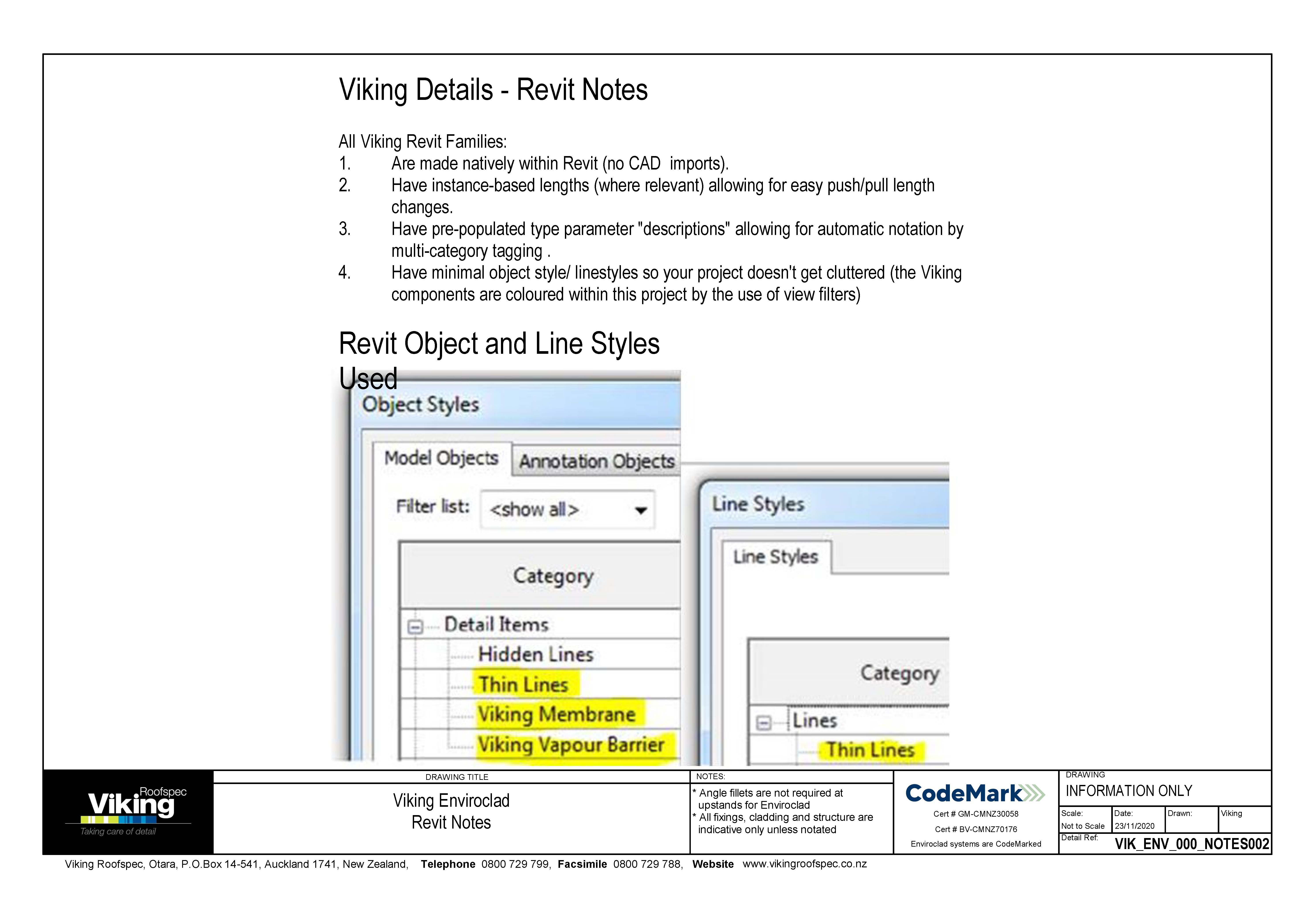 Revit Notes