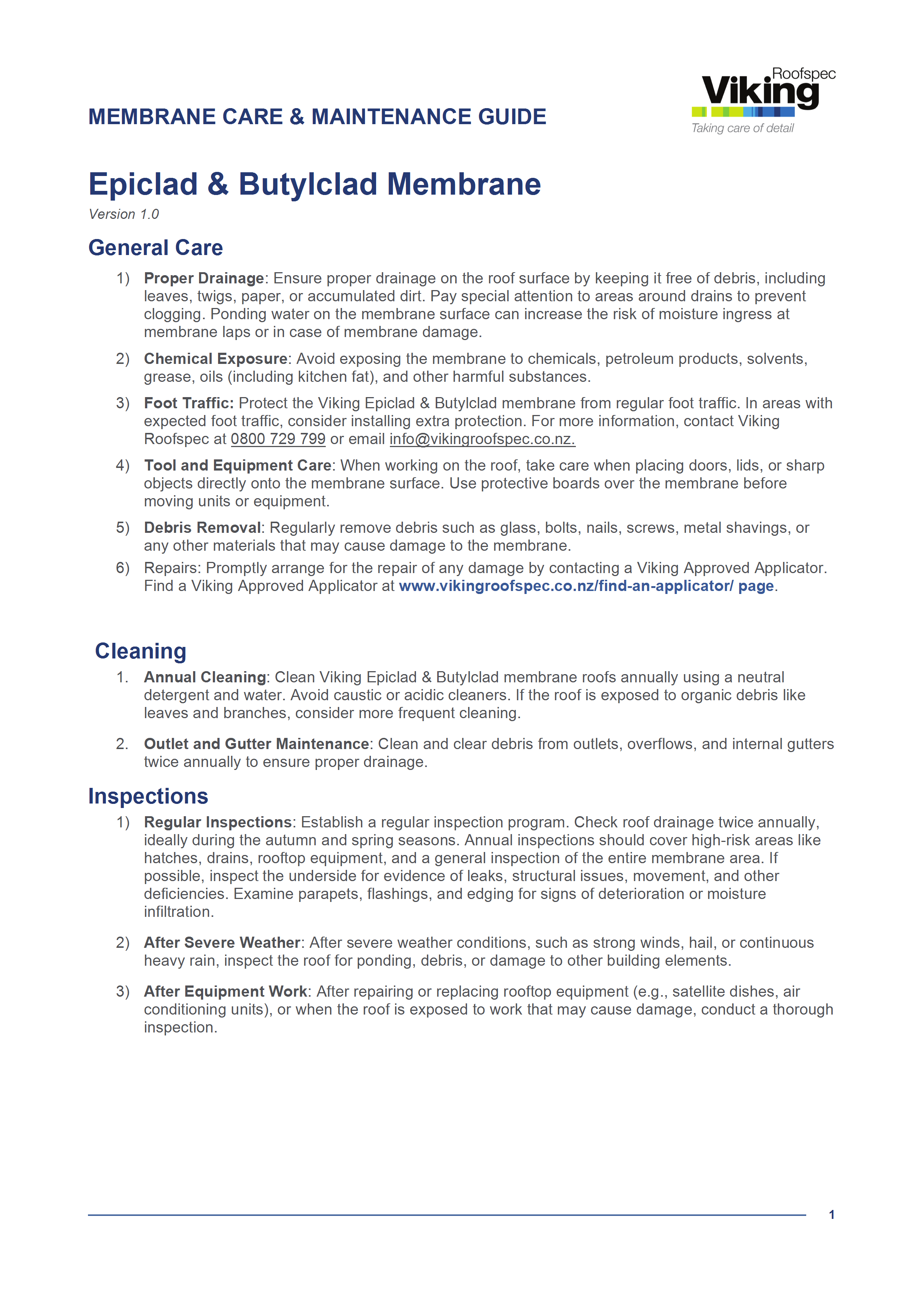 Rubber Membranes Care and Maintenance Guide