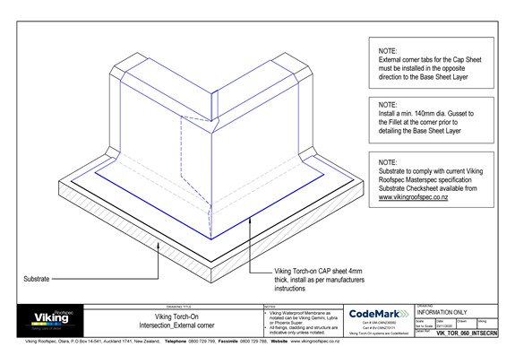 Nz Building Code Intersecting Ridge Caps Torch-On - Details and Documents | Waterproofing & Roofing Systems