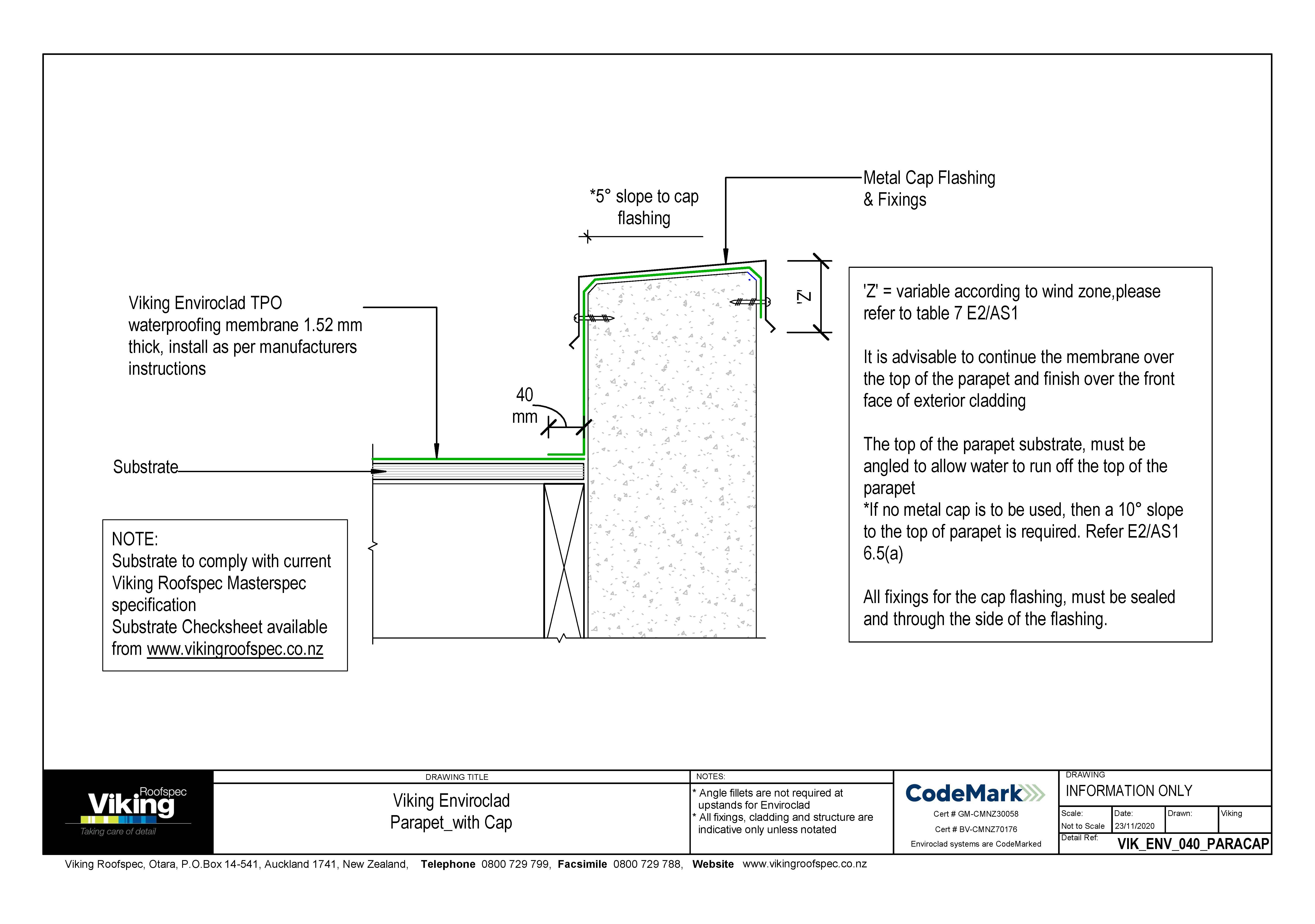 Parapet with Cap 040
