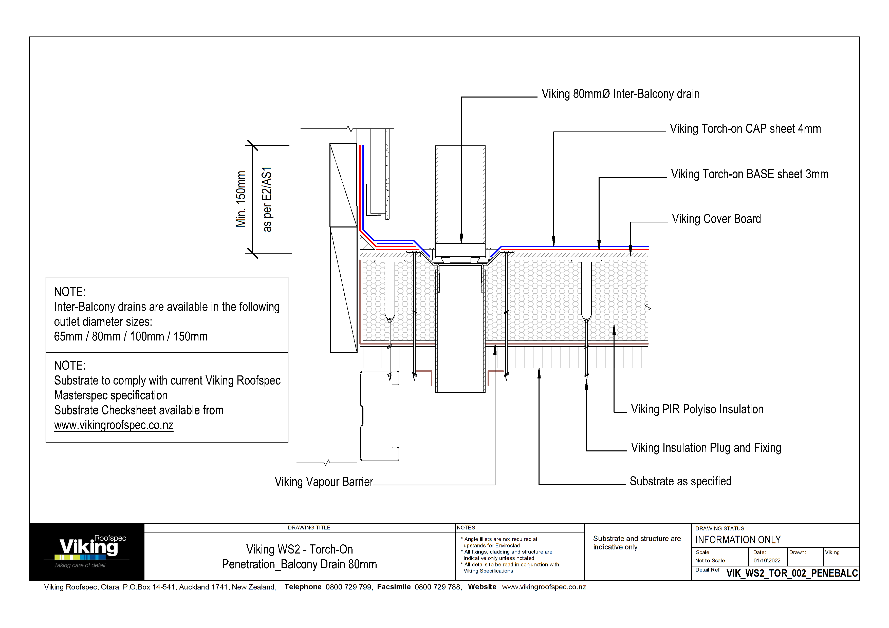 Balcony Drain 80mm 002