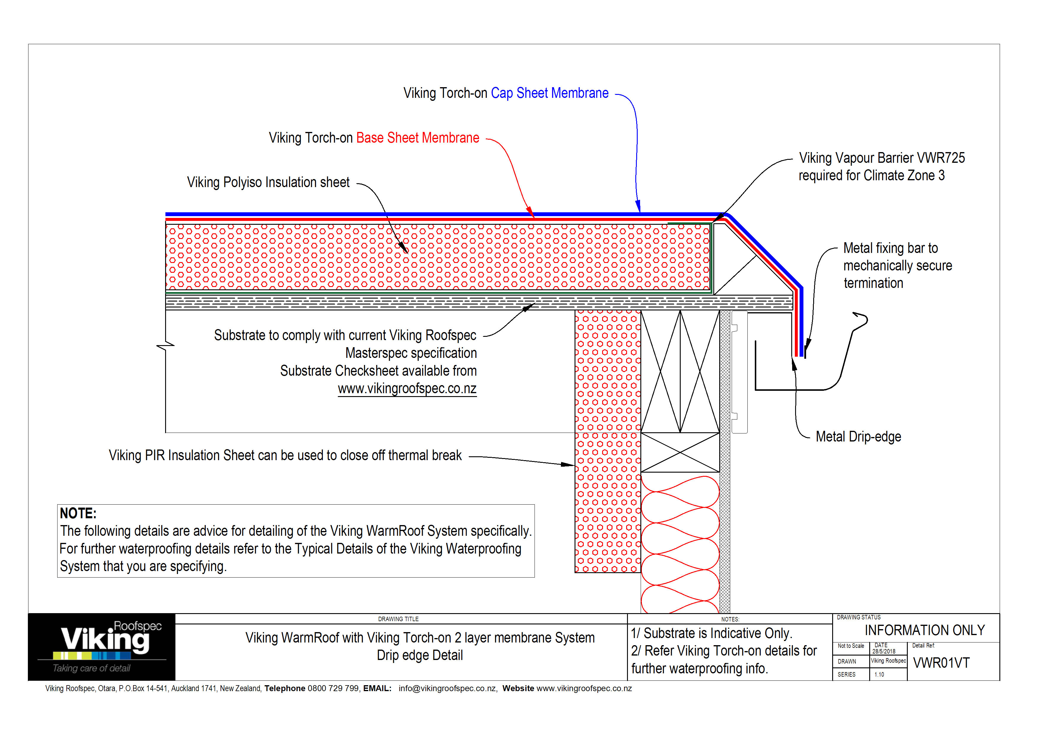 WarmRoof w Torch-On Details - Full Set