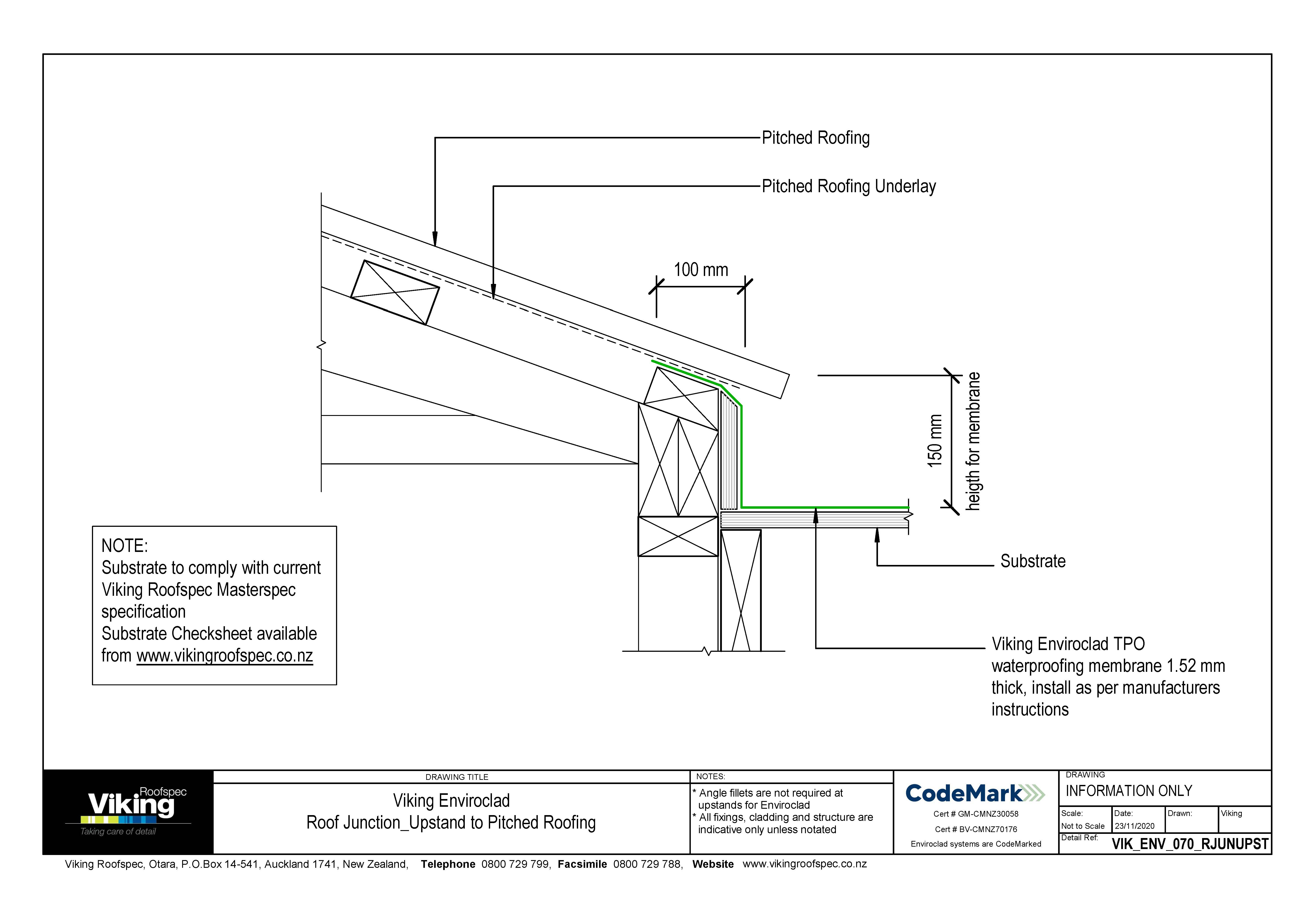 Junction - Upstand to Pitched Roofing 070