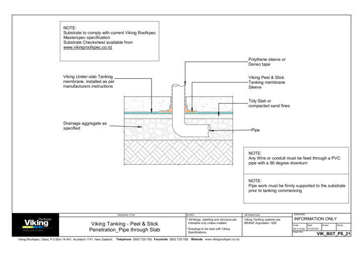 Pipe through Slab 21
