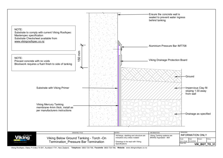 Pressure Bar Termination 31