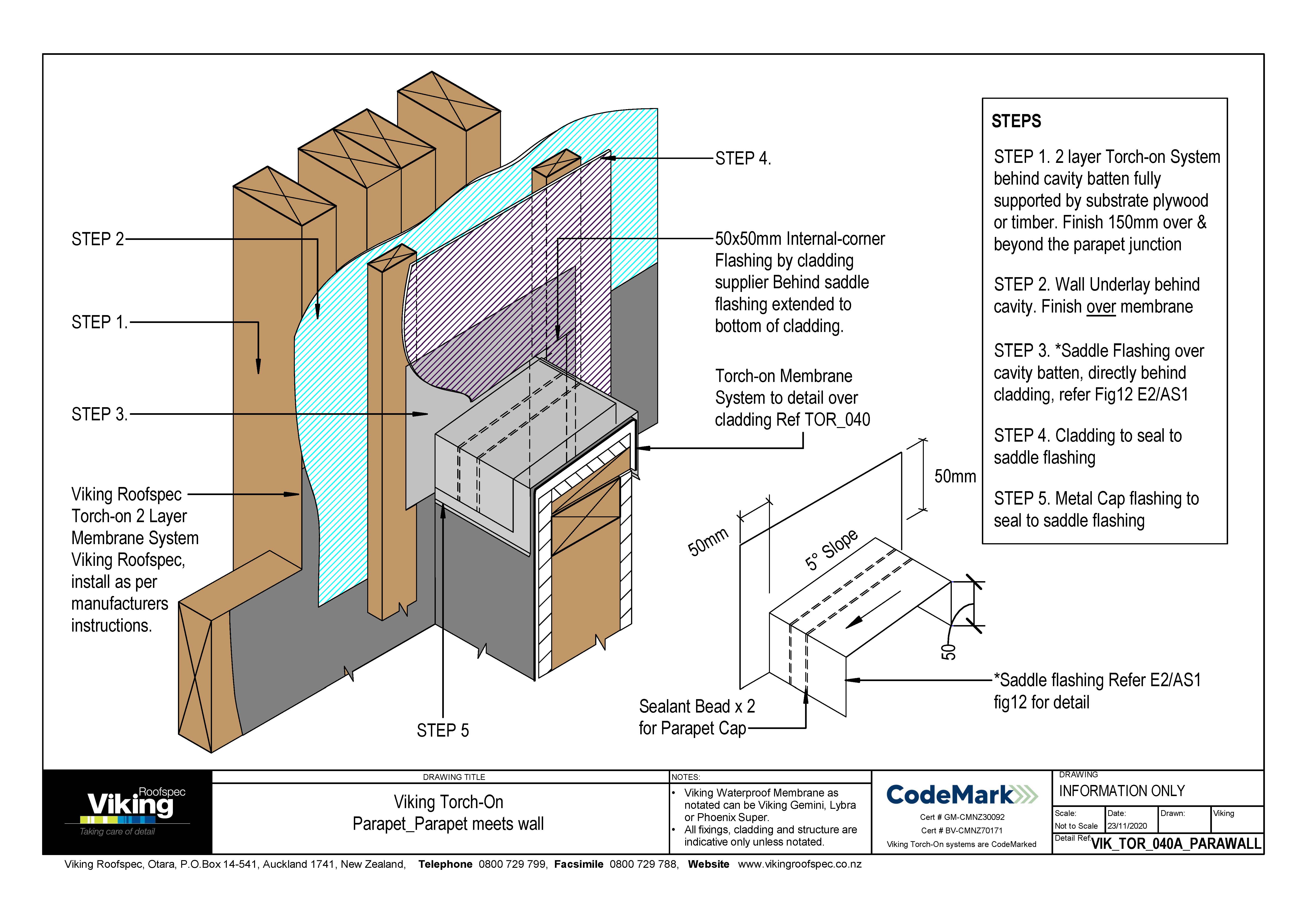 Parapet with Cap 040