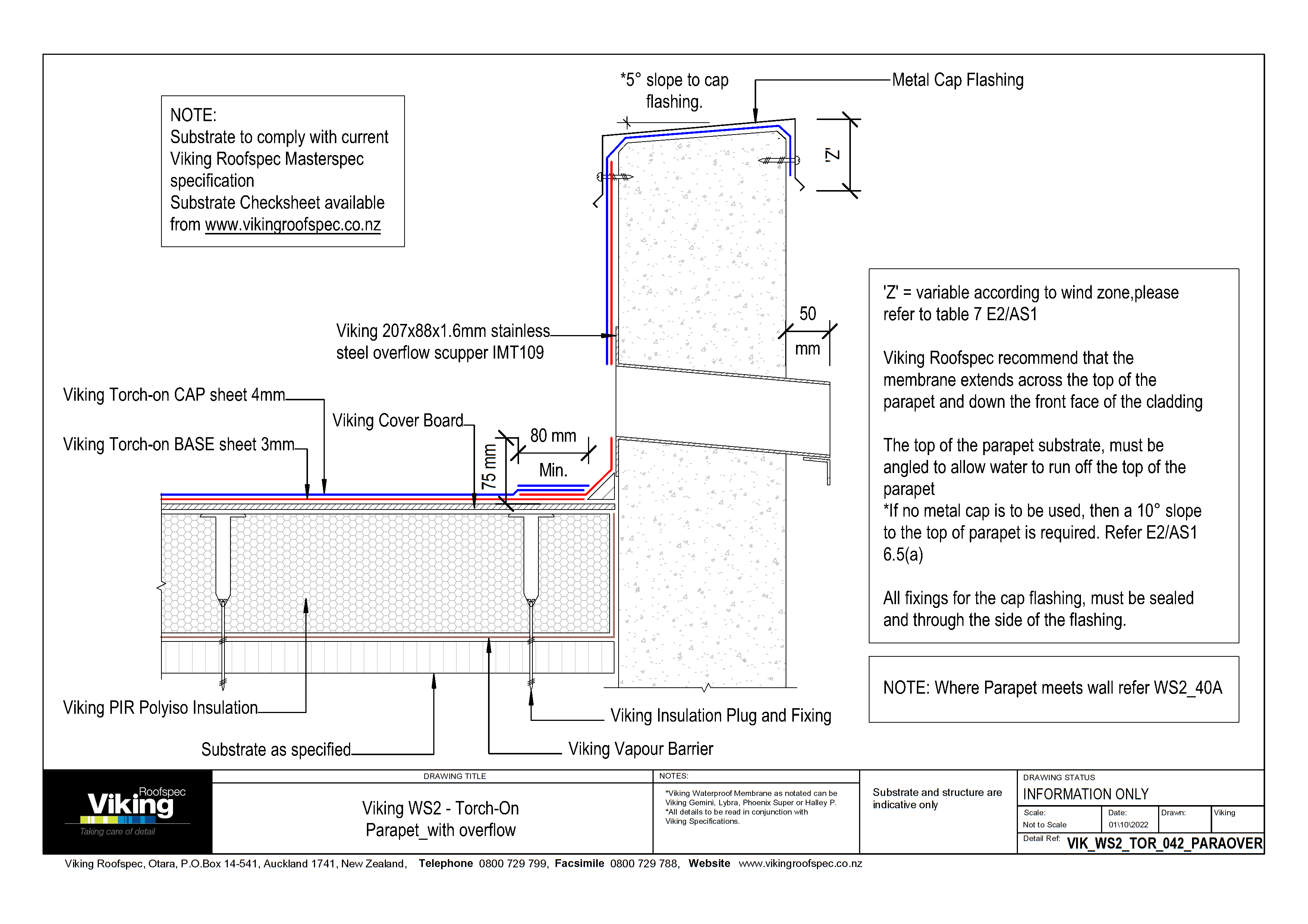 Parapet with Overflow 042