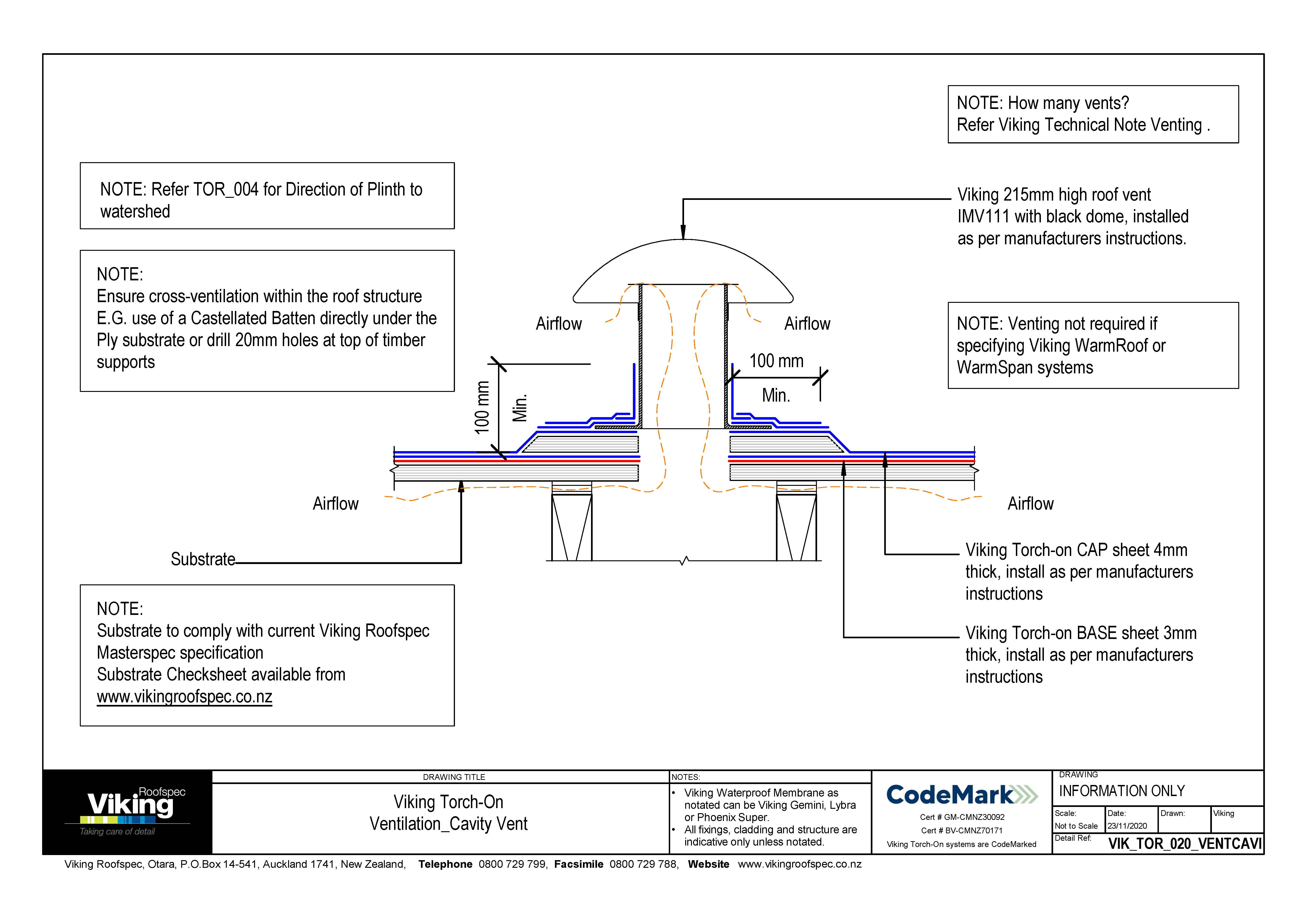 Ventilation Cavity Vent 020