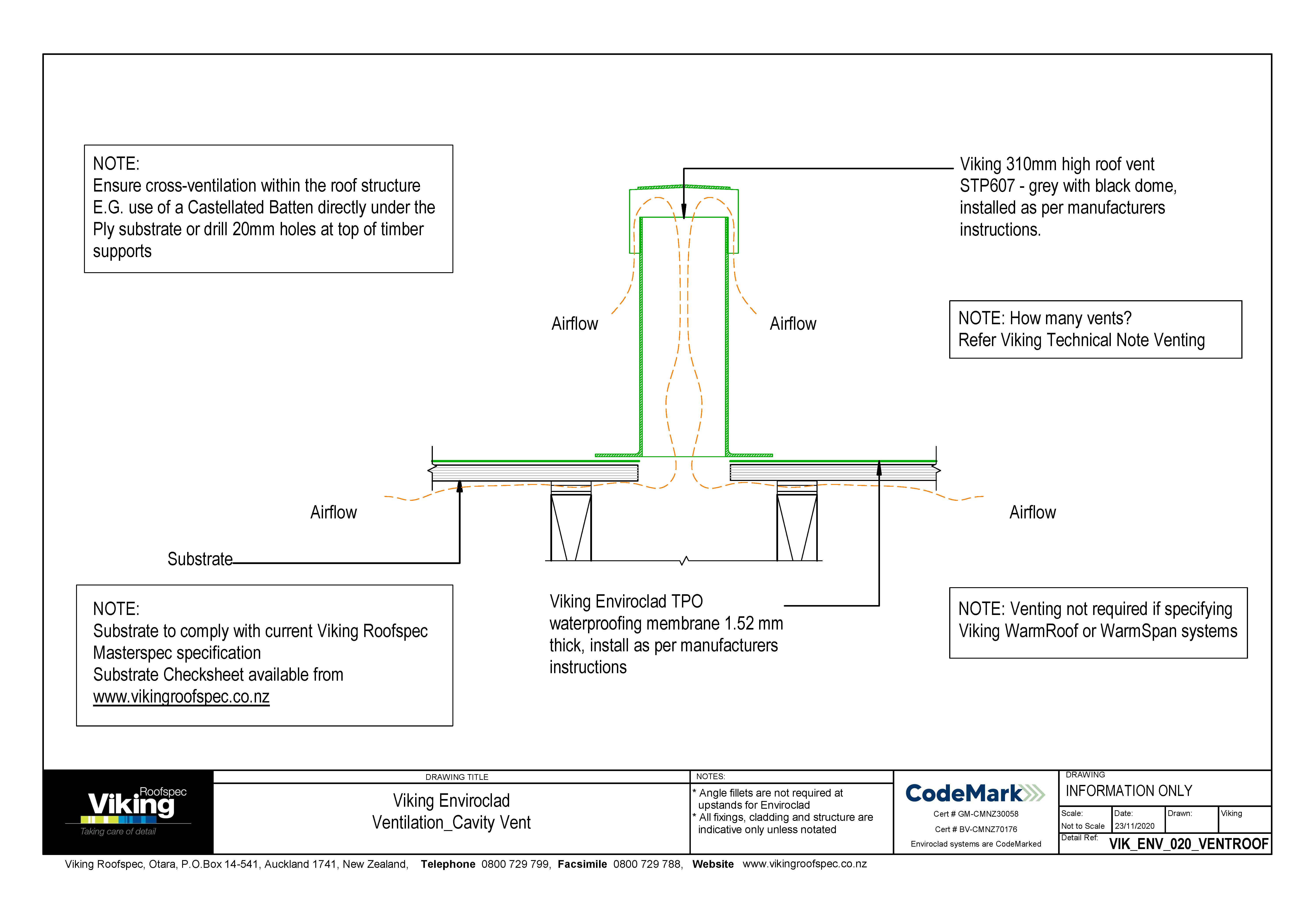 Ventilation Cavity Vent 020