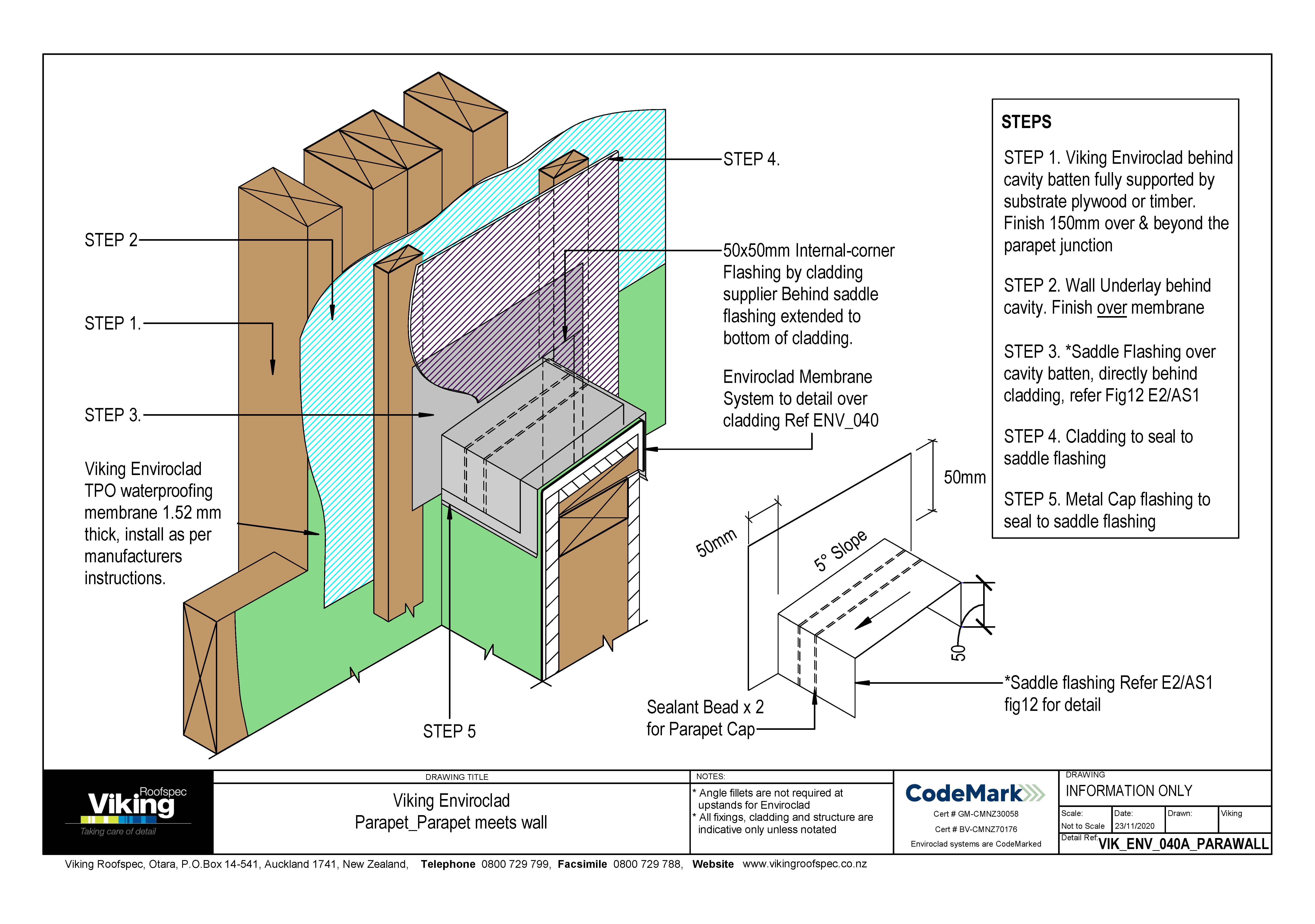 Parapet meets Wall 040a