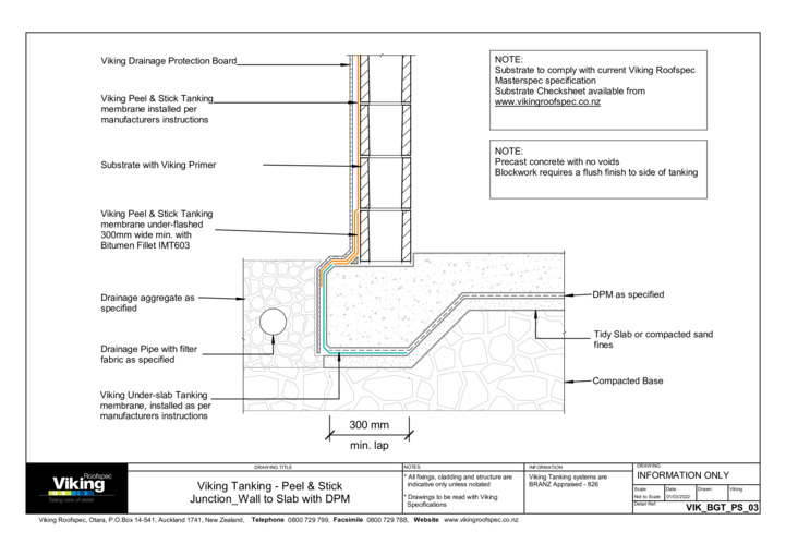 Wall to Slab with DPM 03