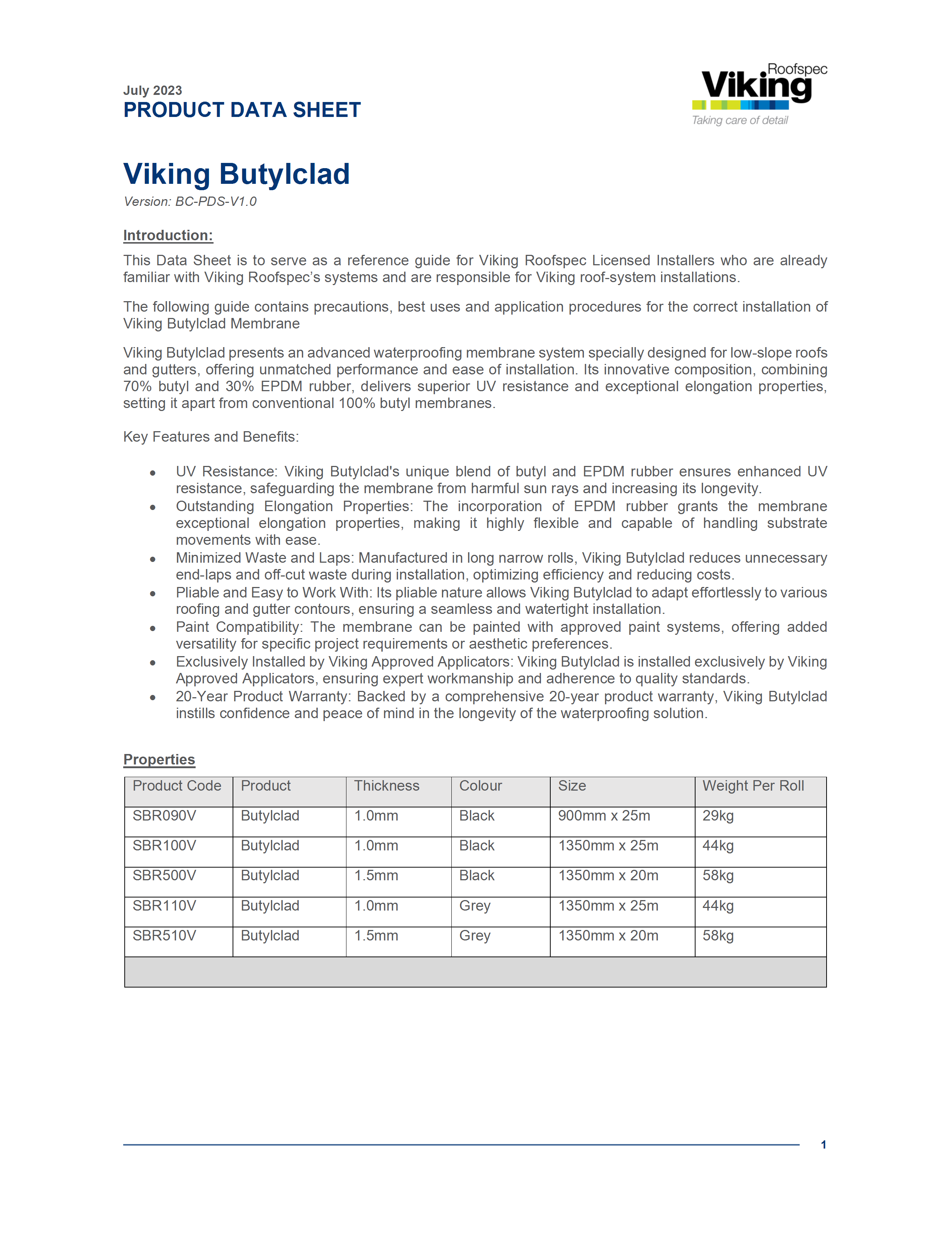 Viking Butylclad PDS