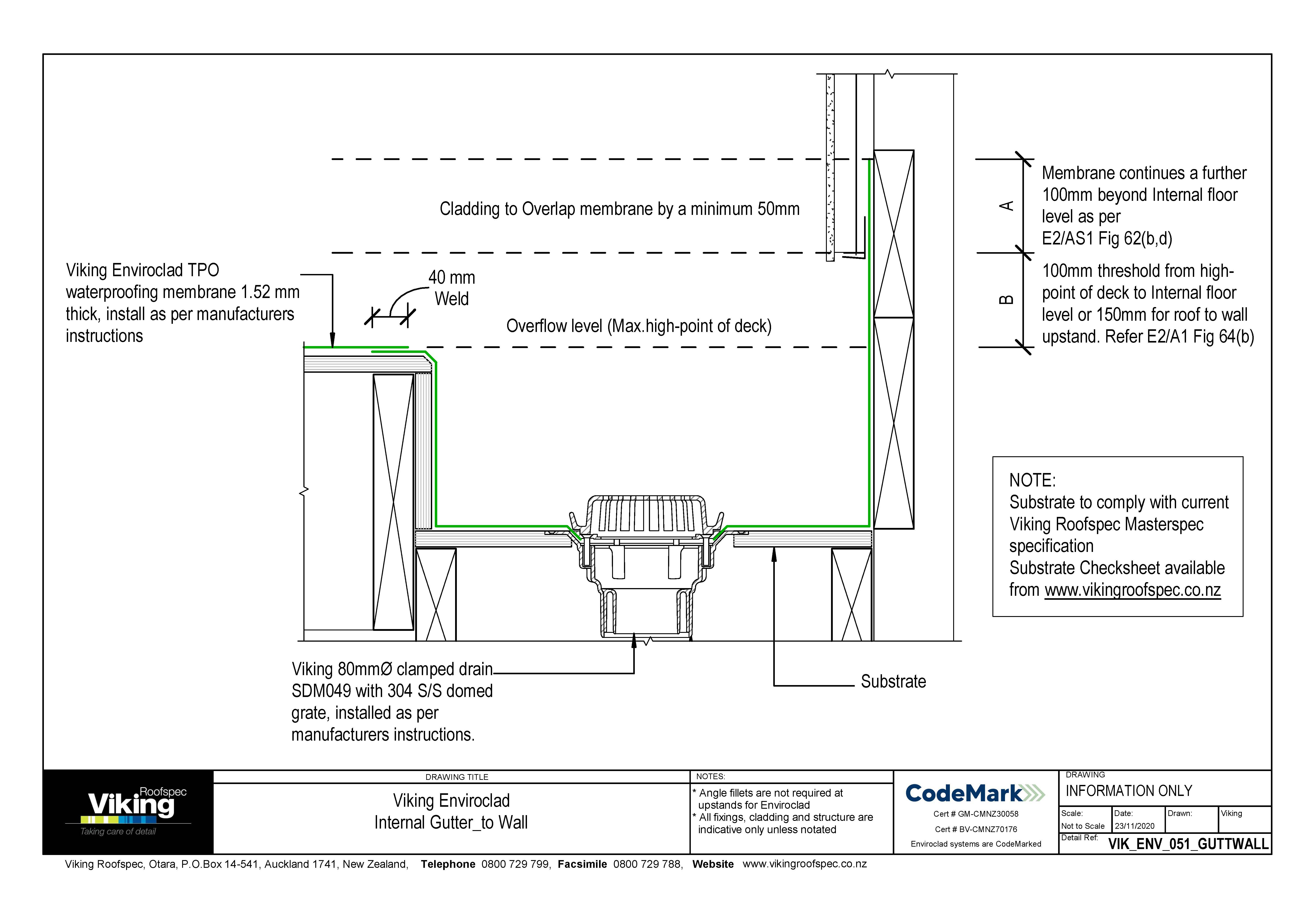 Internal Gutter to Wall 051